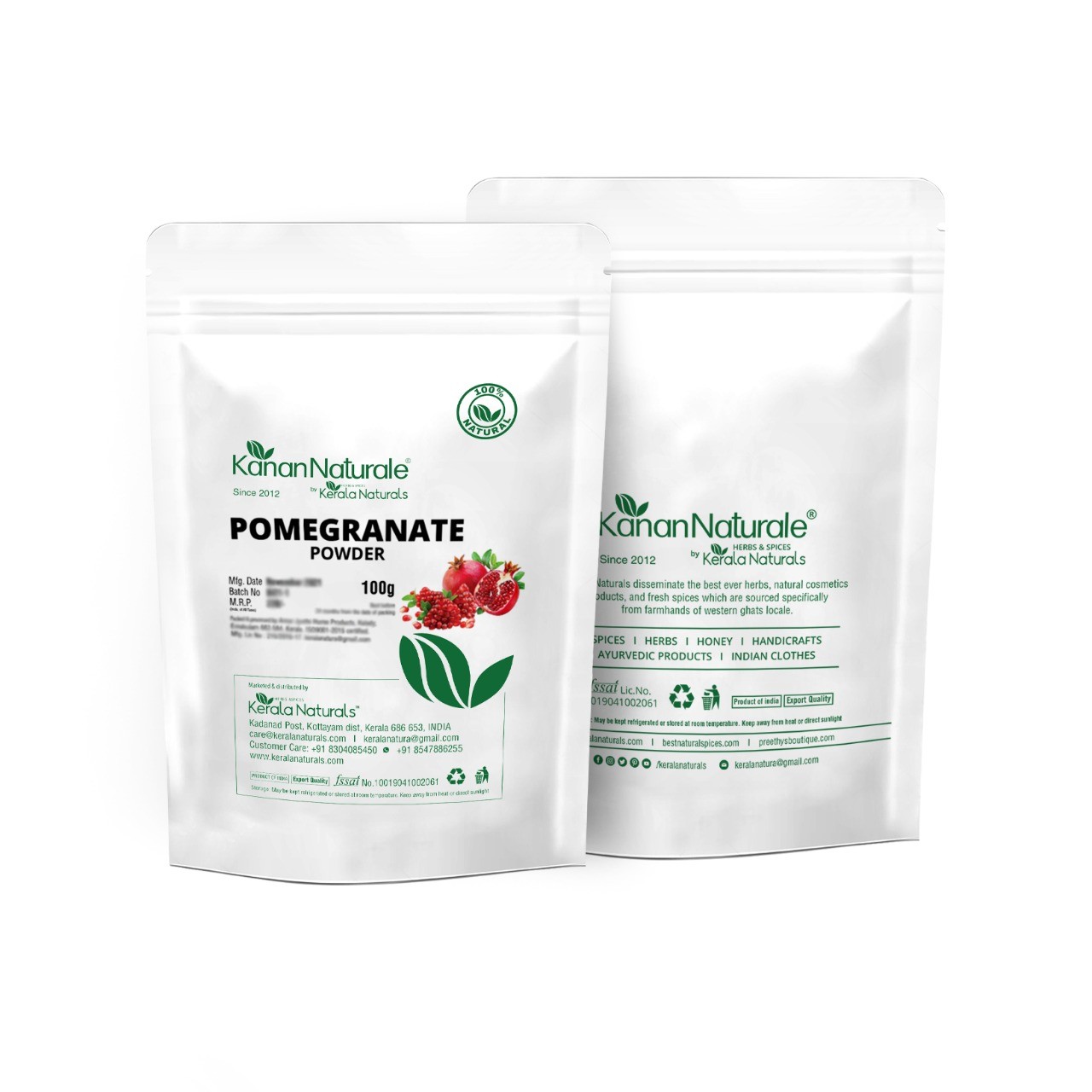 Kerala Naturals Pomegranate Powder  2 * 100gm